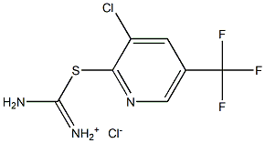 amino{[3-chloro-5-(trifluoromethyl)-2-pyridinyl]sulfanyl}methaniminium chloride 结构式
