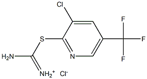 amino{[3-chloro-5-(trifluoromethyl)-2-pyridinyl]sulfanyl}methaniminium chloride,,结构式