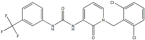 N-[1-(2,6-dichlorobenzyl)-2-oxo-1,2-dihydro-3-pyridinyl]-N'-[3-(trifluoromethyl)phenyl]urea|