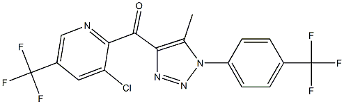 [3-chloro-5-(trifluoromethyl)-2-pyridinyl]{5-methyl-1-[4-(trifluoromethyl)phenyl]-1H-1,2,3-triazol-4-yl}methanone Structure