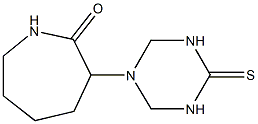 3-(4-thioxo-1,3,5-triazinan-1-yl)azepan-2-one Structure