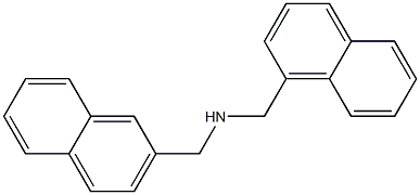 N-(1-naphthylmethyl)-N-(2-naphthylmethyl)amine Struktur