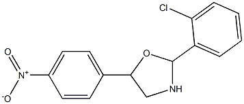 2-(2-chlorophenyl)-5-(4-nitrophenyl)-1,3-oxazolane 结构式