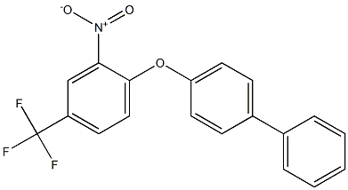 4-[2-nitro-4-(trifluoromethyl)phenoxy]-1,1'-biphenyl,,结构式