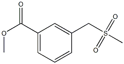 methyl 3-[(methylsulfonyl)methyl]benzoate,,结构式
