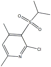 2-chloro-3-(isopropylsulfonyl)-4,6-dimethylpyridine,,结构式