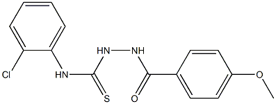 N1-(2-chlorophenyl)-2-(4-methoxybenzoyl)hydrazine-1-carbothioamide Struktur