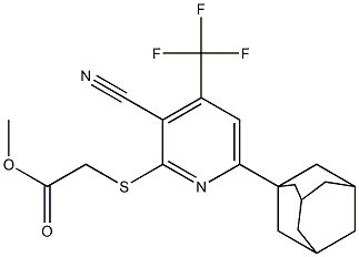 methyl 2-{[6-(1-adamantyl)-3-cyano-4-(trifluoromethyl)-2-pyridinyl]sulfanyl}acetate