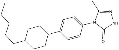  5-methyl-4-[4-(4-pentylcyclohexyl)phenyl]-2,4-dihydro-3H-1,2,4-triazol-3-one