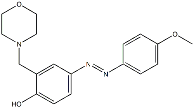 4-[2-(4-methoxyphenyl)diaz-1-enyl]-2-(morpholinomethyl)phenol