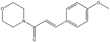 3-(4-methoxyphenyl)-1-morpholinoprop-2-en-1-one Structure