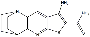  5-amino-7-thia-1,9-diazatetracyclo[9.2.2.0~2,10~.0~4,8~]pentadeca-2(10),3,5,8-tetraene-6-carboxamide