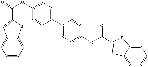  4'-[(1-benzothiophen-2-ylcarbonyl)oxy][1,1'-biphenyl]-4-yl 1-benzothiophene-2-carboxylate