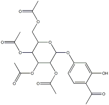 2-(4-acetyl-3-hydroxyphenoxy)-3,5-di(acetyloxy)-6-[(acetyloxy)methyl]tetrahydro-2H-pyran-4-yl acetate