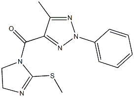 (5-methyl-2-phenyl-2H-1,2,3-triazol-4-yl)[2-(methylthio)-4,5-dihydro-1H-imidazol-1-yl]methanone