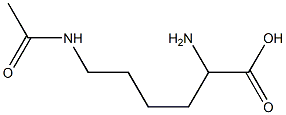 6-(acetylamino)-2-aminohexanoic acid Struktur