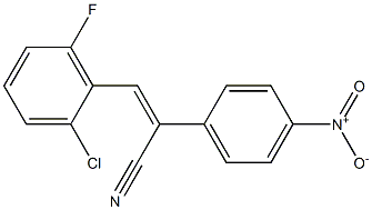 3-(2-chloro-6-fluorophenyl)-2-(4-nitrophenyl)acrylonitrile Structure