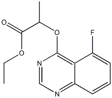 ethyl 2-[(5-fluoro-4-quinazolinyl)oxy]propanoate Struktur
