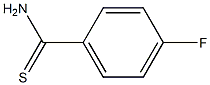 4-fluorobenzenecarbothioamide 结构式