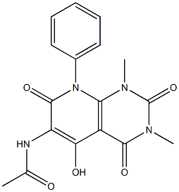 N1-(5-hydroxy-1,3-dimethyl-2,4,7-trioxo-8-phenyl-1,2,3,4,7,8-hexahydropyrido[2,3-d]pyrimidin-6-yl)acetamide Structure