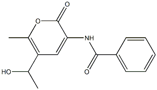 N-[5-(1-hydroxyethyl)-6-methyl-2-oxo-2H-pyran-3-yl]benzenecarboxamide Structure