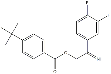 4-({[4-(tert-butyl)benzoyl]oxy}ethanimidoyl)-1,2-difluorobenzene,,结构式