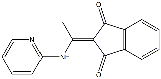 2-[1-(2-pyridinylamino)ethylidene]-1H-indene-1,3(2H)-dione 化学構造式