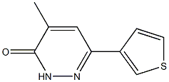 4-methyl-6-(3-thienyl)-2,3-dihydropyridazin-3-one Structure