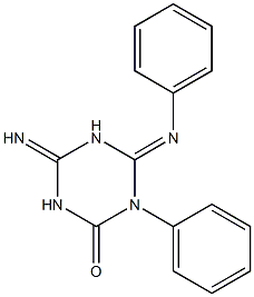 4-imino-1-phenyl-6-(phenylimino)-1,3,5-triazinan-2-one Structure