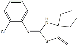 N1-(4,4-diethyl-5-methylidene-1,3-thiazolan-2-yliden)-2-chloroaniline