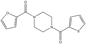 [4-(2-furylcarbonyl)piperazino](2-thienyl)methanone Struktur