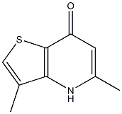 3,5-dimethyl-4,7-dihydrothieno[3,2-b]pyridin-7-one,,结构式