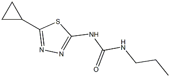 N-(5-cyclopropyl-1,3,4-thiadiazol-2-yl)-N'-propylurea Structure