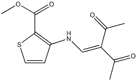 methyl 3-[(2-acetyl-3-oxobut-1-enyl)amino]thiophene-2-carboxylate