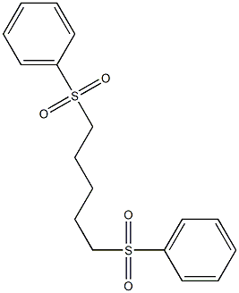 1-{[5-(phenylsulfonyl)pentyl]sulfonyl}benzene Structure
