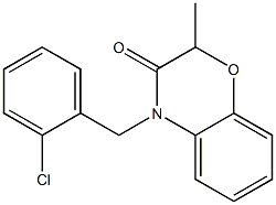 4-(2-chlorobenzyl)-2-methyl-2H-1,4-benzoxazin-3(4H)-one Struktur