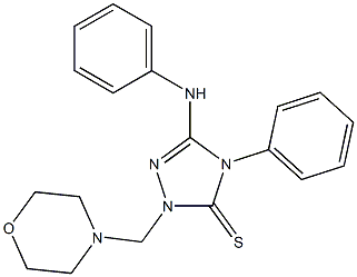  3-anilino-1-(morpholinomethyl)-4-phenyl-4,5-dihydro-1H-1,2,4-triazole-5-thione