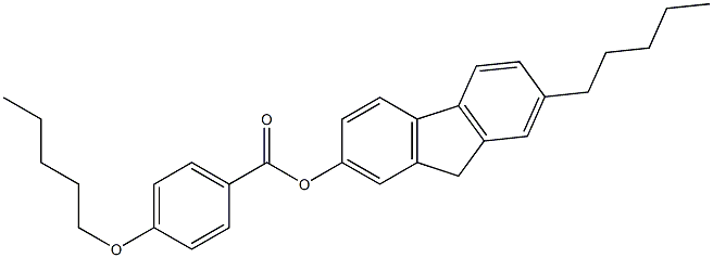 7-pentyl-9H-fluoren-2-yl 4-(pentyloxy)benzoate 结构式