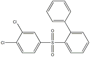 2-[(3,4-dichlorophenyl)sulfonyl]-1,1'-biphenyl Struktur