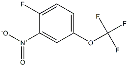 4-Fluoro-3-nitro(trifluoromethoxy)benzene 结构式