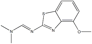 N'-(4-methoxy-1,3-benzothiazol-2-yl)-N,N-dimethyliminoformamide Structure