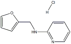 N-(2-furylmethyl)pyridin-2-amine hydrochloride,,结构式