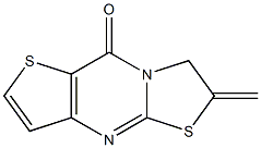 6-methylene-6,7-dihydro-9H-[1,3]thiazolo[3,2-a]thieno[3,2-d]pyrimidin-9-one 化学構造式