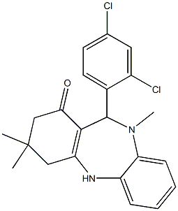 11-(2,4-dichlorophenyl)-3,3,10-trimethyl-2,3,4,5,10,11-hexahydro-1H-dibenzo[b,e][1,4]diazepin-1-one