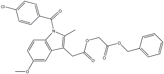 2-(benzyloxy)-2-oxoethyl 2-[1-(4-chlorobenzoyl)-5-methoxy-2-methyl-1H-indol-3-yl]acetate