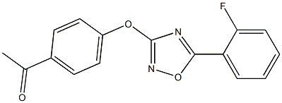 1-(4-{[5-(2-fluorophenyl)-1,2,4-oxadiazol-3-yl]oxy}phenyl)-1-ethanone|