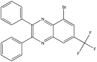 5-bromo-2,3-diphenyl-7-(trifluoromethyl)quinoxaline Structure