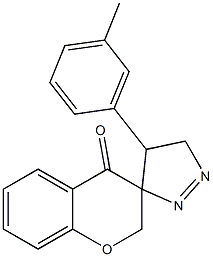 4',5'-dihydro-4'-(5-methylphenyl)spiro[2H-1-benzopyran-3(4H),3'-[3H]pyrazole]-4-one