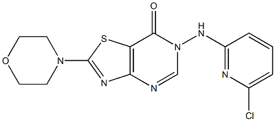 6-[(6-chloro-2-pyridinyl)amino]-2-morpholino[1,3]thiazolo[4,5-d]pyrimidin-7(6H)-one