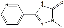 1-methyl-3-(3-pyridyl)-4,5-dihydro-1H-1,2,4-triazol-5-one 结构式